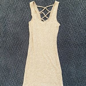 U2B Grey Cross-Back Dress